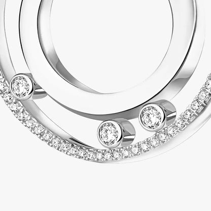 [LumiVibe]Move Romane Small Diamond Hoop Earrings