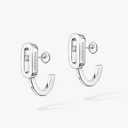 [LumiVibe]Diamond Mini Hoop Earrings Move Classique