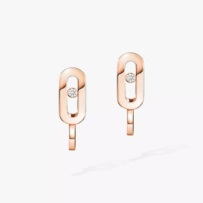 [LumiVibe]Diamond Mini Hoop Earrings Move Classique