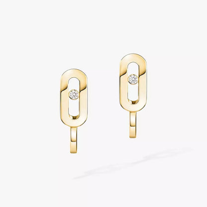 [LumiVibe]Diamond Mini Hoop Earrings Move Classique