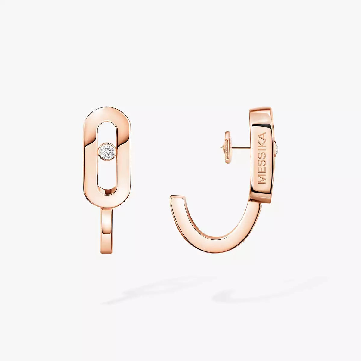 [LumiVibe]Diamond Mini Hoop Earrings Move Classique
