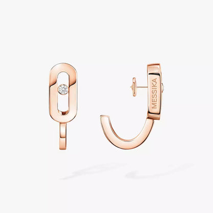 [LumiVibe]Diamond Mini Hoop Earrings Move Classique