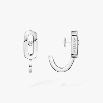 [LumiVibe]Diamond Mini Hoop Earrings Move Classique