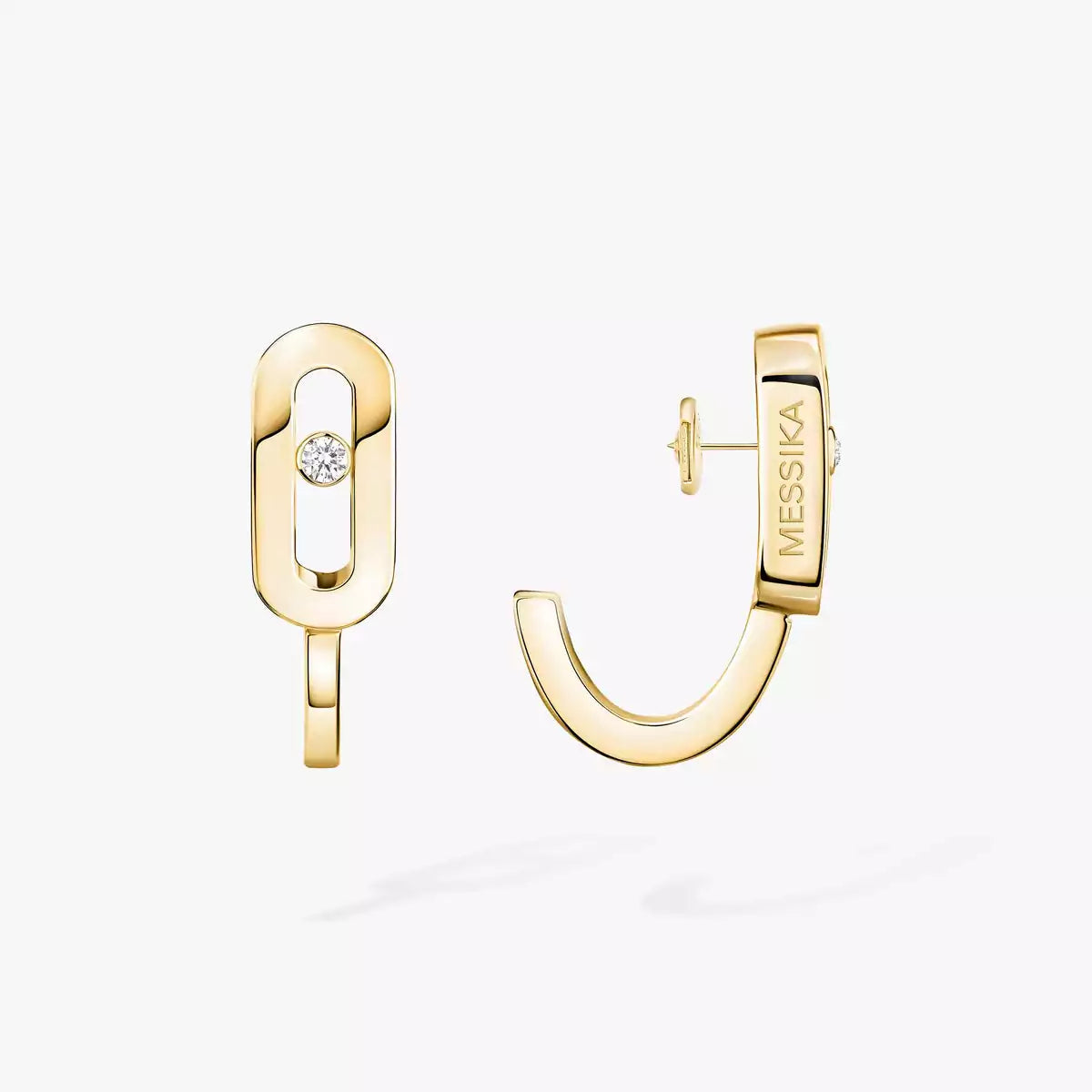 [LumiVibe]Diamond Mini Hoop Earrings Move Classique
