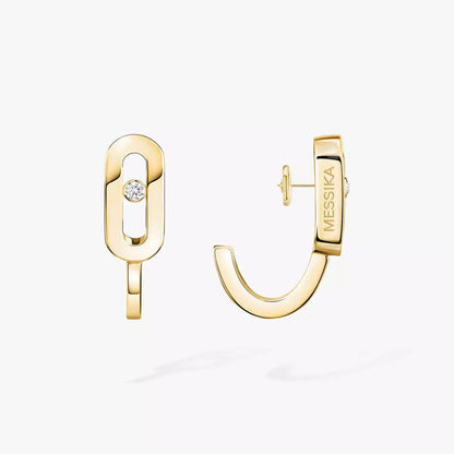 [LumiVibe]Diamond Mini Hoop Earrings Move Classique