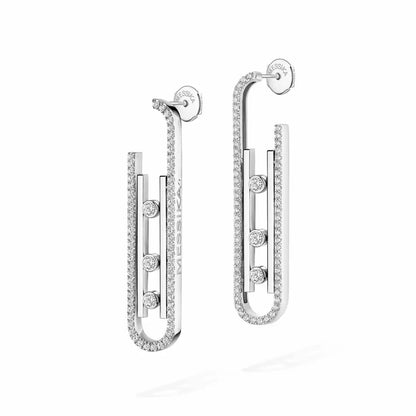 [LumiVibe]Diamond Pendant Earrings Move 10Th