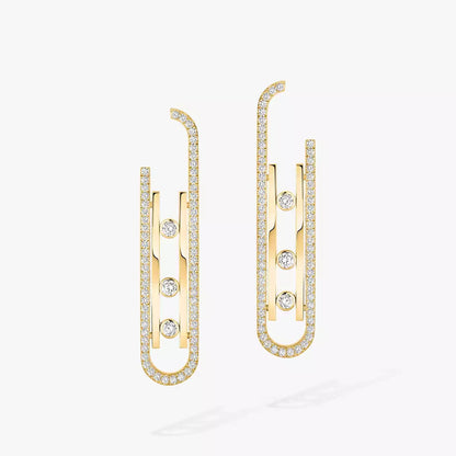 [LumiVibe]Diamond Pendant Earrings Move 10Th