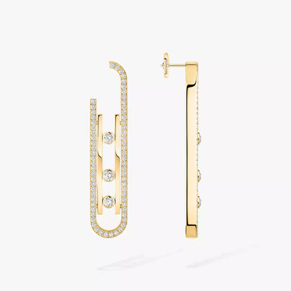 [LumiVibe]Diamond Pendant Earrings Move 10Th