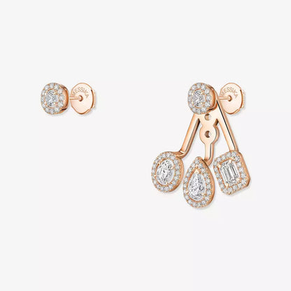 [LumiVibe] My Twin Trio  Diamond Earrings