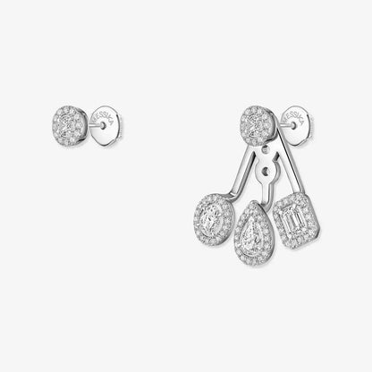 [LumiVibe] My Twin Trio  Diamond Earrings