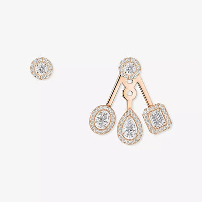 [LumiVibe] My Twin Trio  Diamond Earrings
