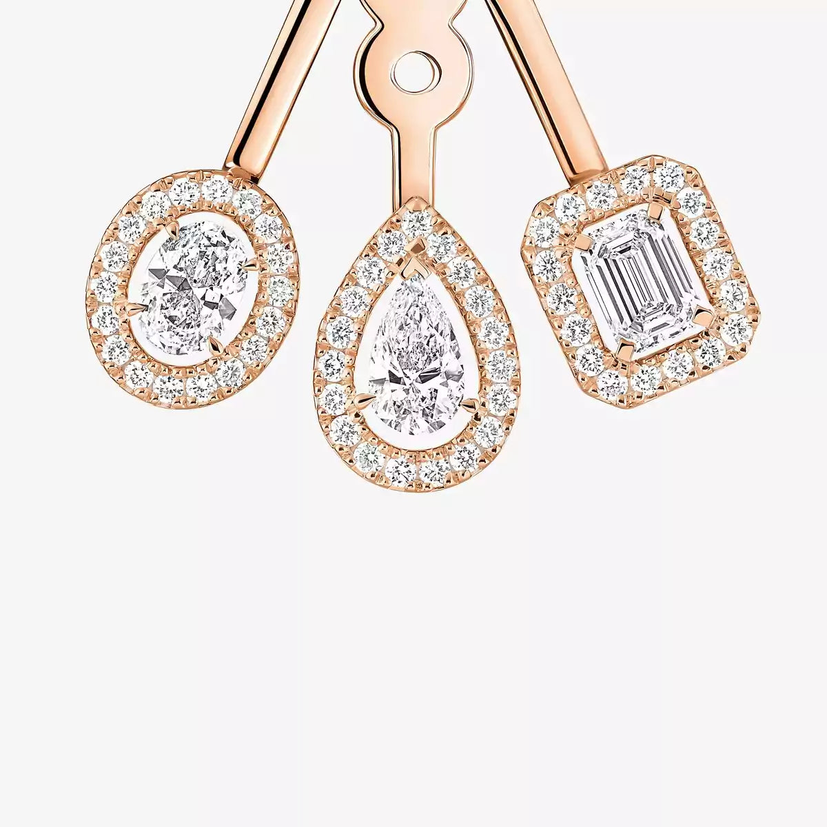 [LumiVibe] My Twin Trio  Diamond Earrings