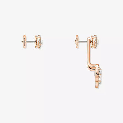 [LumiVibe] My Twin Trio  Diamond Earrings
