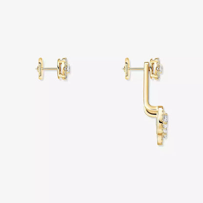 [LumiVibe] My Twin Trio  Diamond Earrings