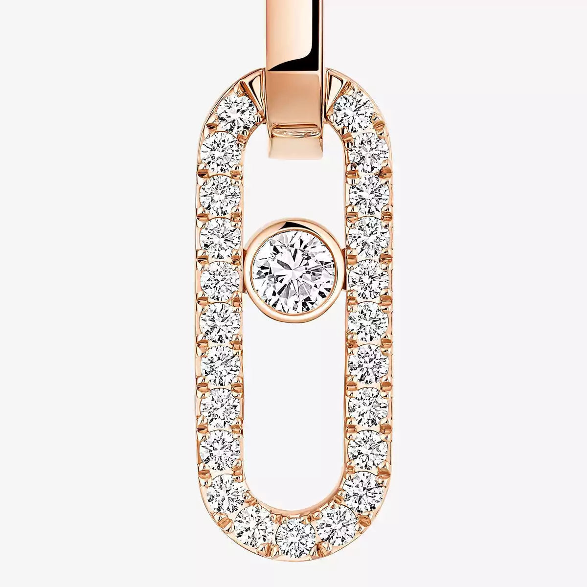 [LumiVibe]Move Link Diamond Earrings