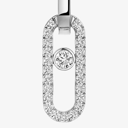 [LumiVibe]Move Link Diamond Earrings