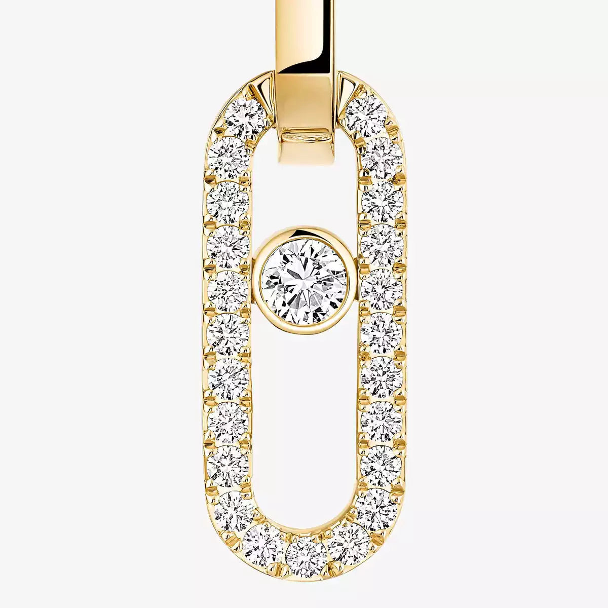 [LumiVibe]Move Link Diamond Earrings