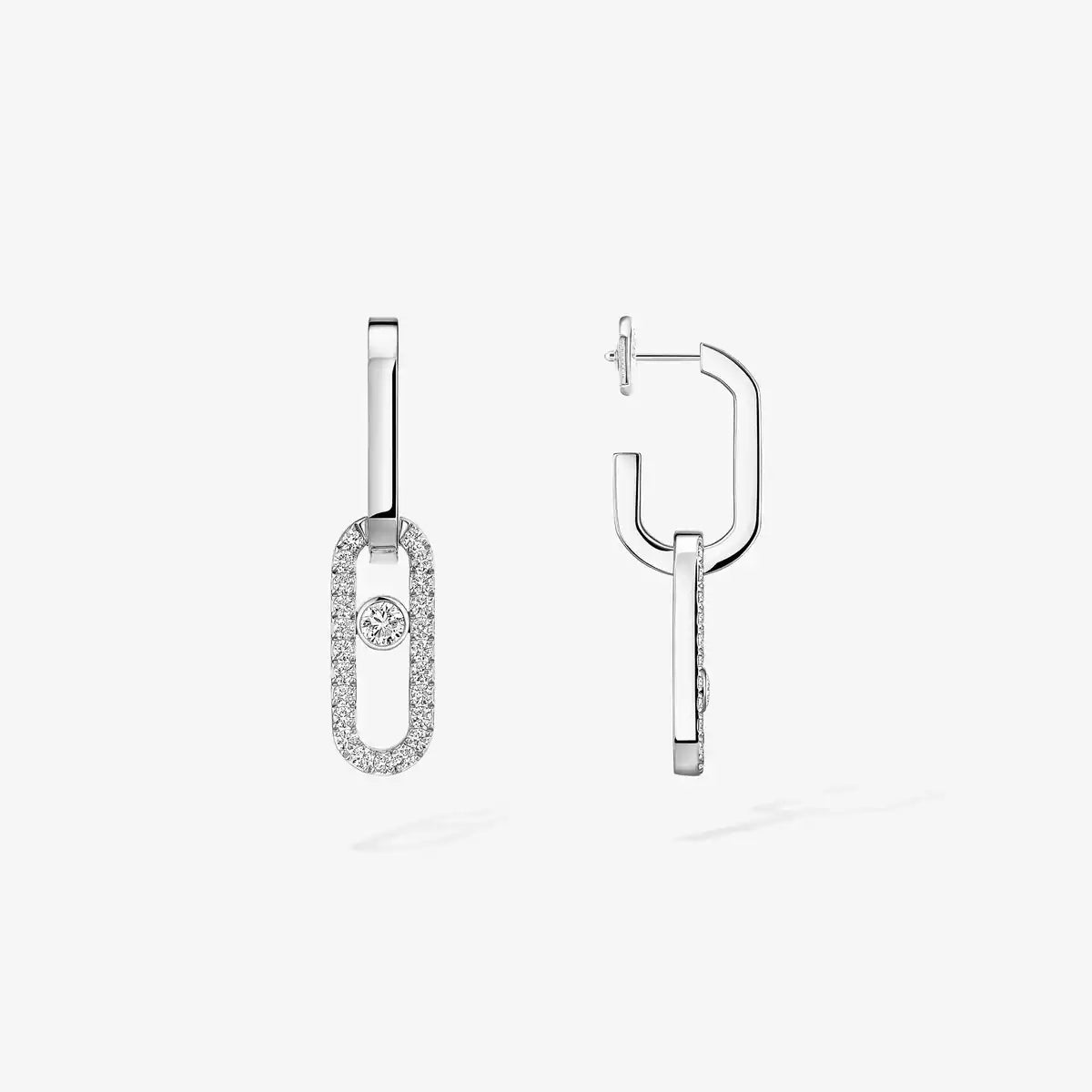 [LumiVibe]Move Link Diamond Earrings
