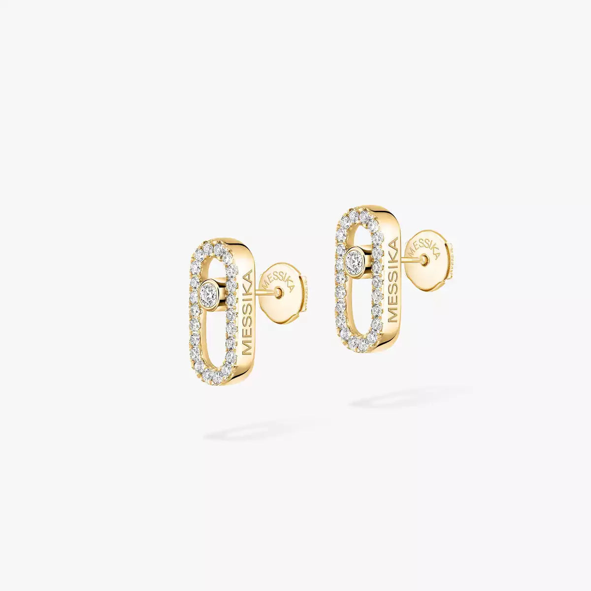 [LumiVibe]Move Uno Diamond Earrings