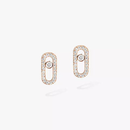 [LumiVibe]Move Uno Diamond Earrings