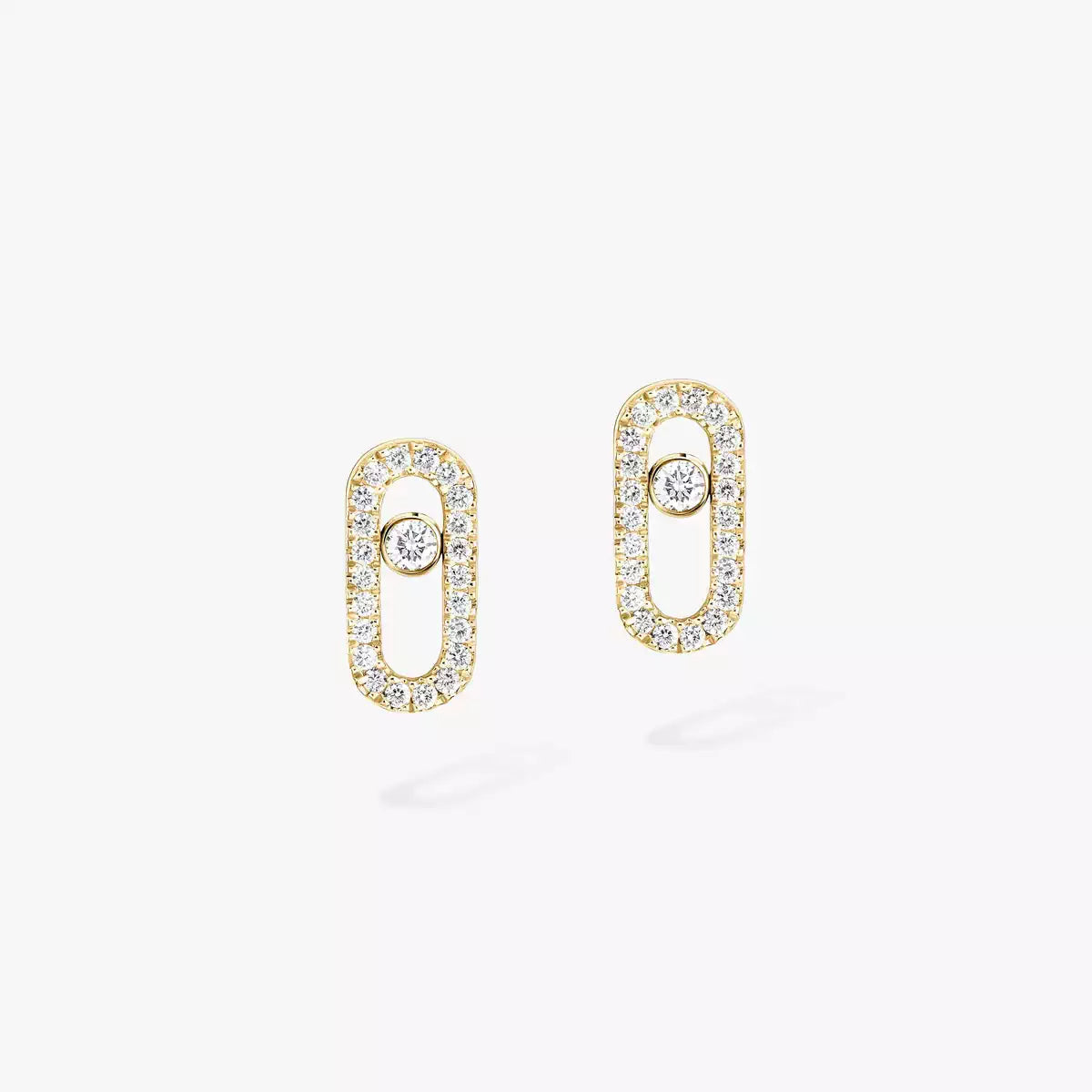 [LumiVibe]Move Uno Diamond Earrings