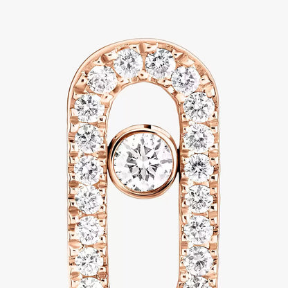 [LumiVibe]Move Uno Diamond Earrings