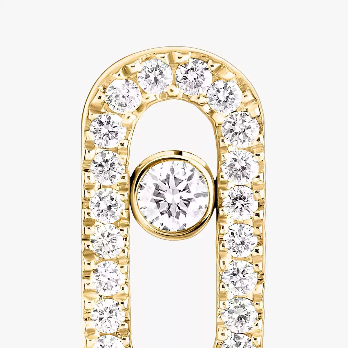[LumiVibe]Move Uno Diamond Earrings