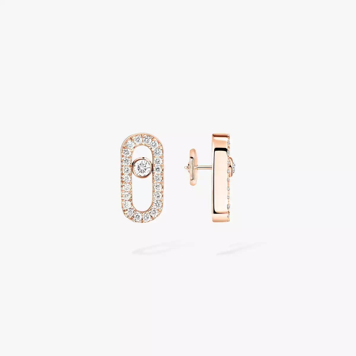 [LumiVibe]Move Uno Diamond Earrings