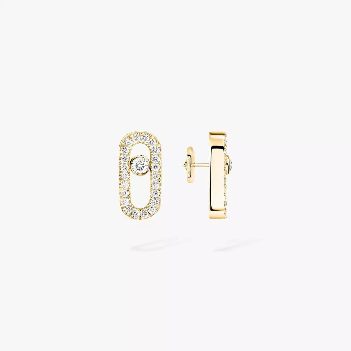 [LumiVibe]Move Uno Diamond Earrings