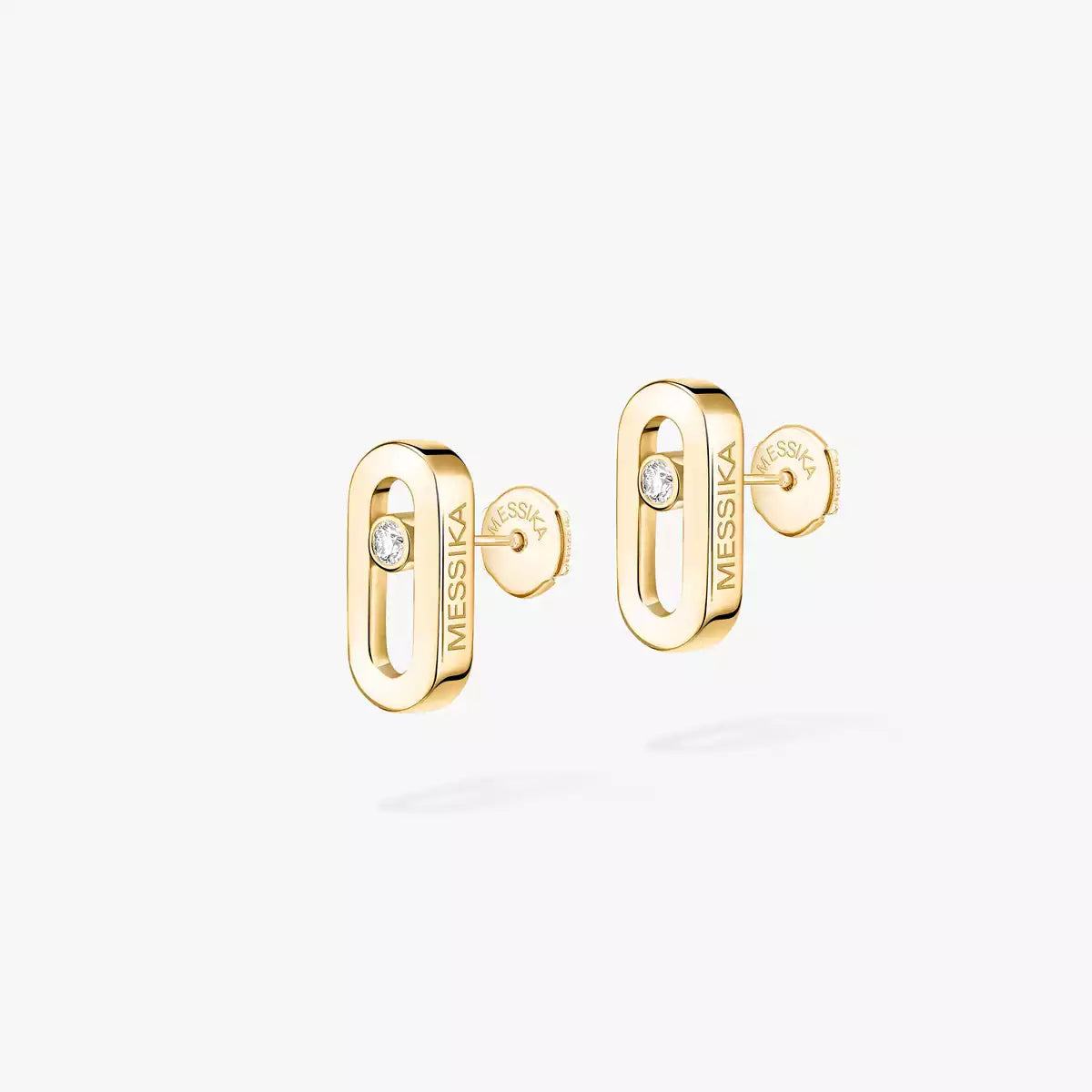 [LumiVibe]Move Uno Diamond Stud Earrings