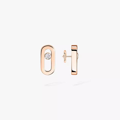 [LumiVibe]Move Uno Diamond Stud Earrings