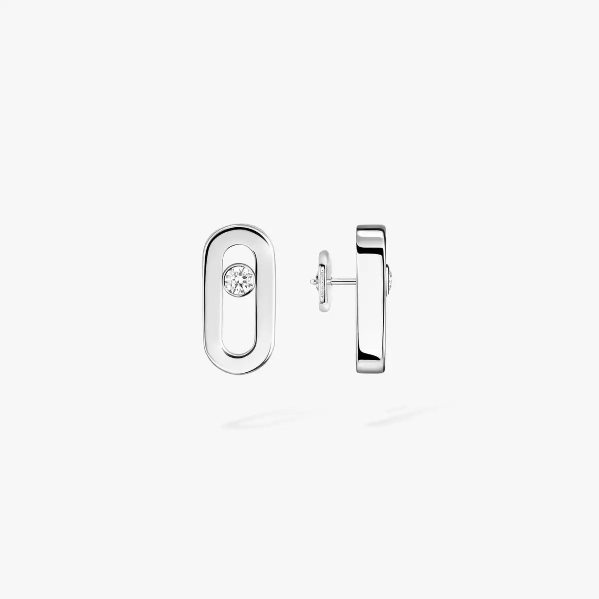 [LumiVibe]Move Uno Diamond Stud Earrings