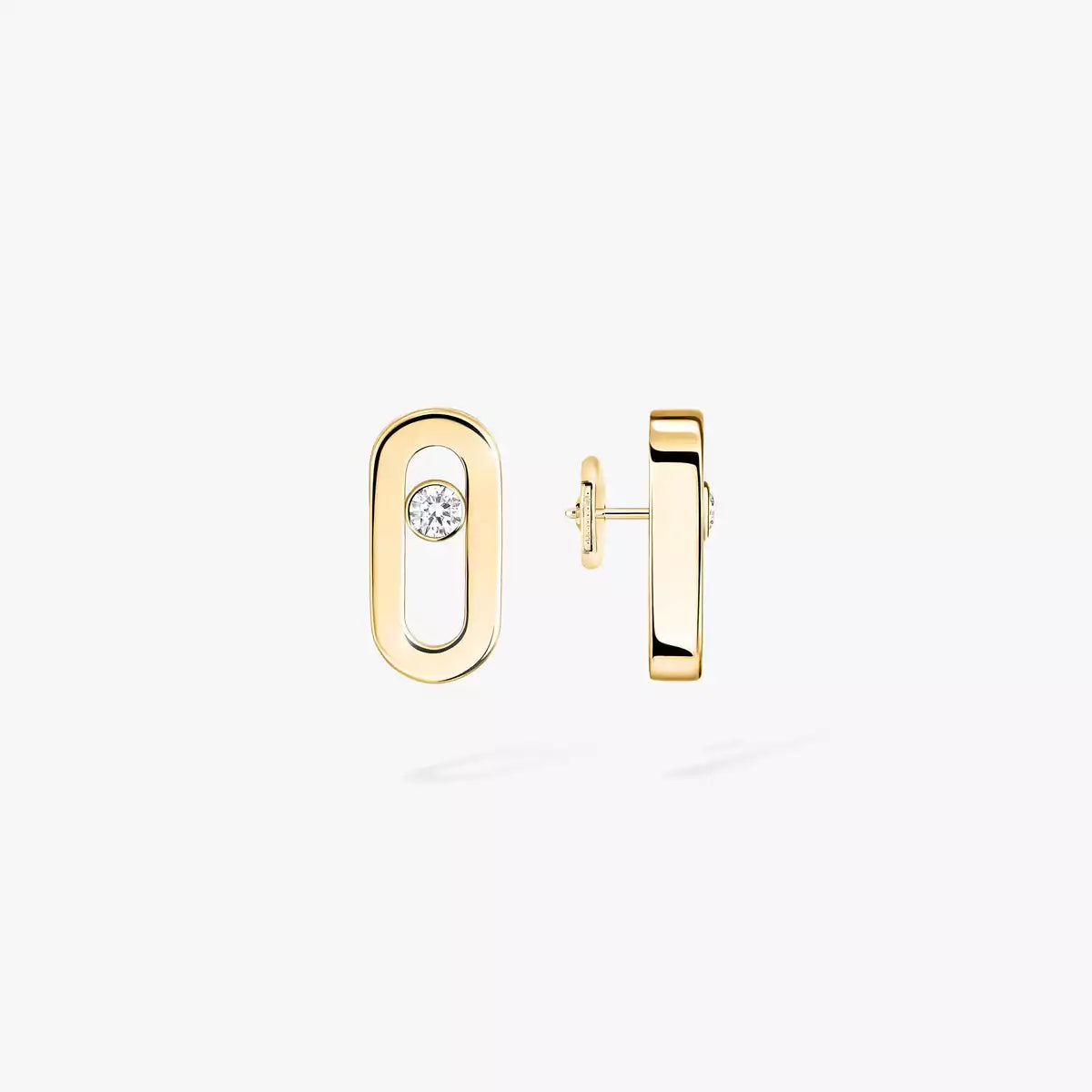 [LumiVibe]Move Uno Diamond Stud Earrings