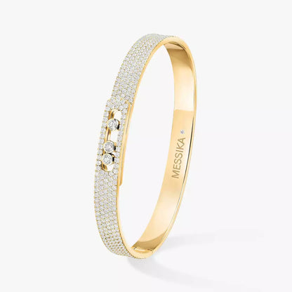 [LumiVibe]Move Noa Full Pavé Diamond Bangle Bracelet