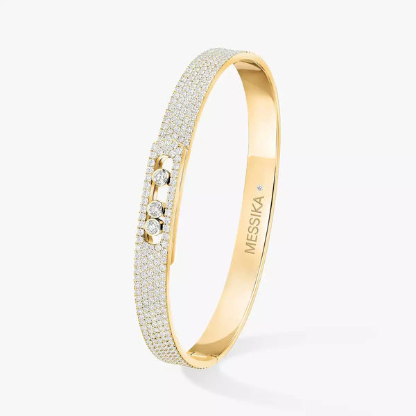 [LumiVibe]Move Noa Full Pavé Diamond Bangle Bracelet