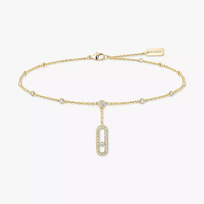 [LumiVibe] Move Uno pavé ankle bracelet
