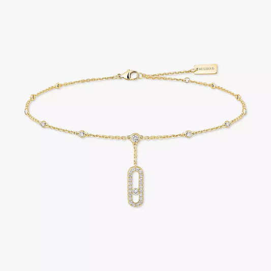 [LumiVibe] Move Uno pavé ankle bracelet