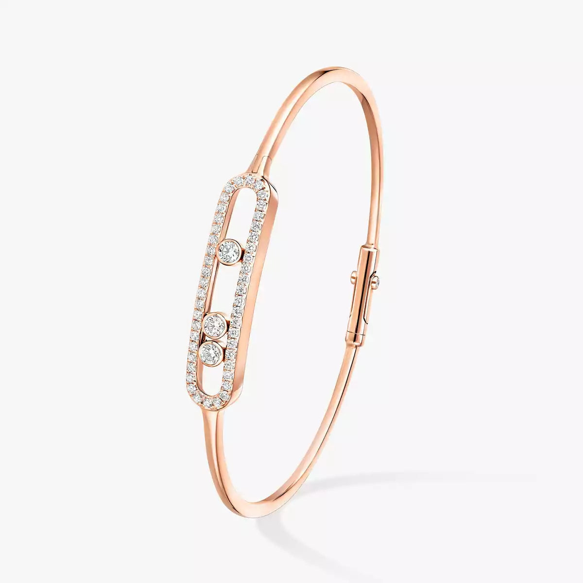 [LumiVibe]Move Pavé Diamond Bangle Bracelet M