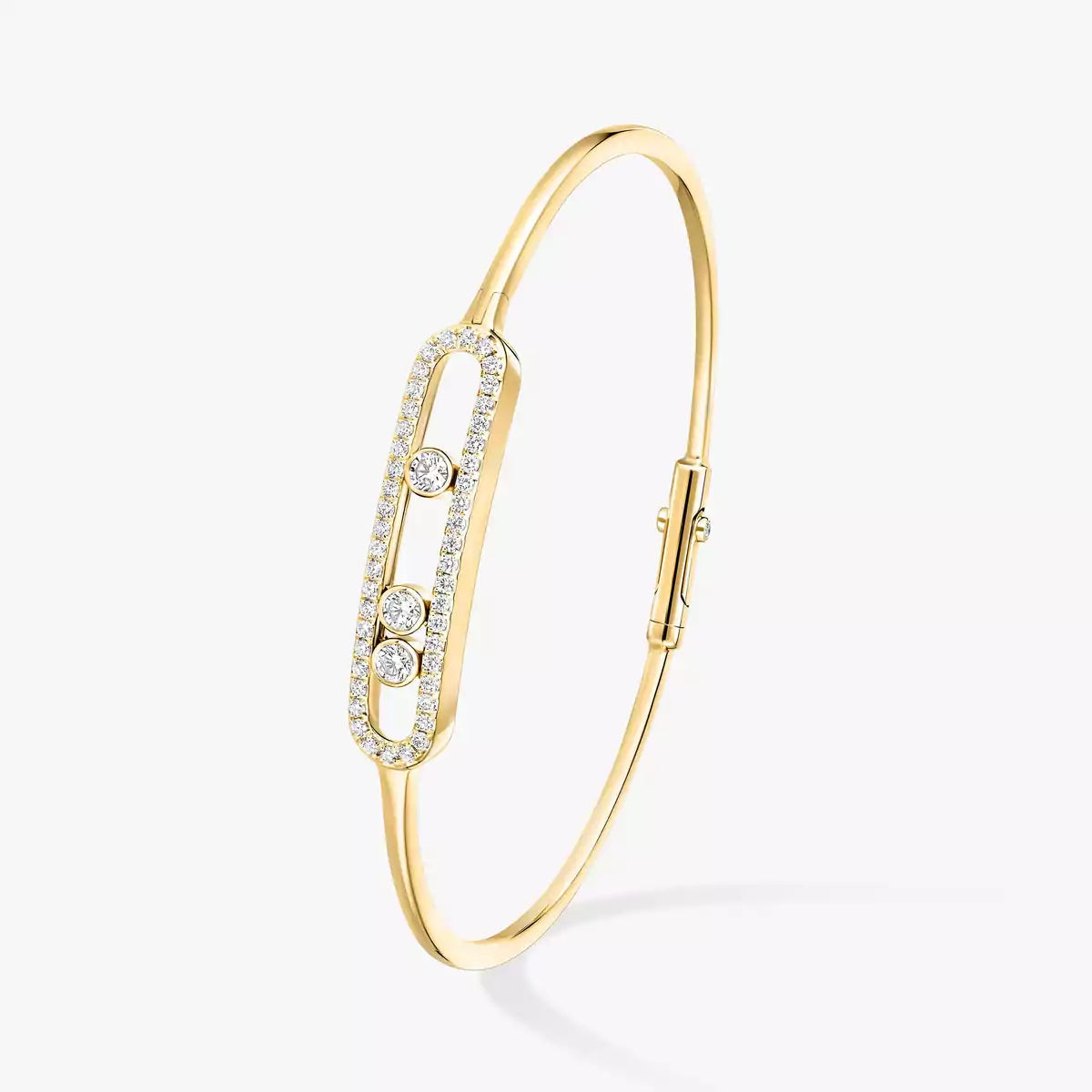 [LumiVibe]Move Pavé Diamond Bangle Bracelet M