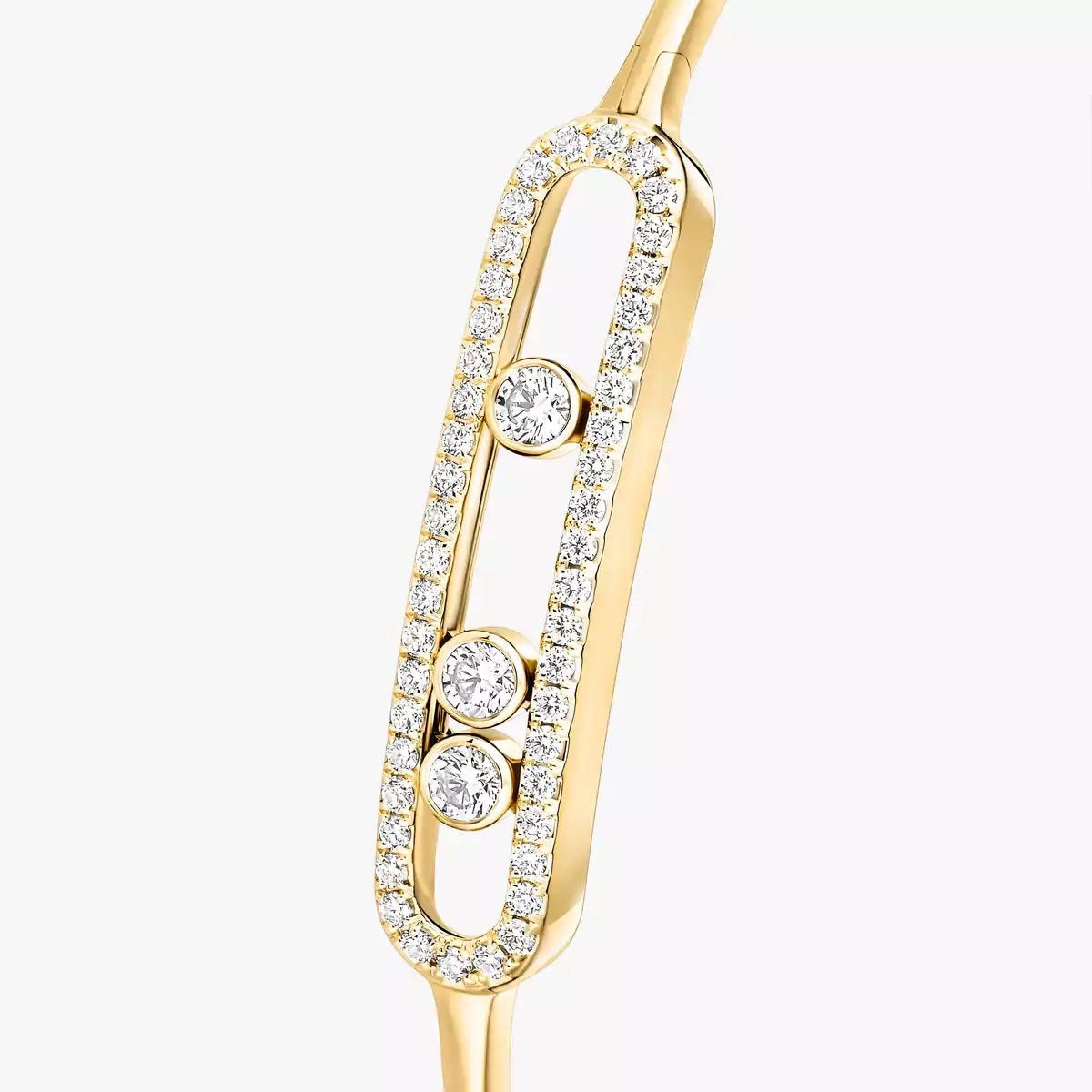 [LumiVibe]Move Pavé Diamond Bangle Bracelet M