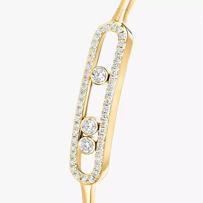 [LumiVibe]Move Pavé Diamond Bangle Bracelet M