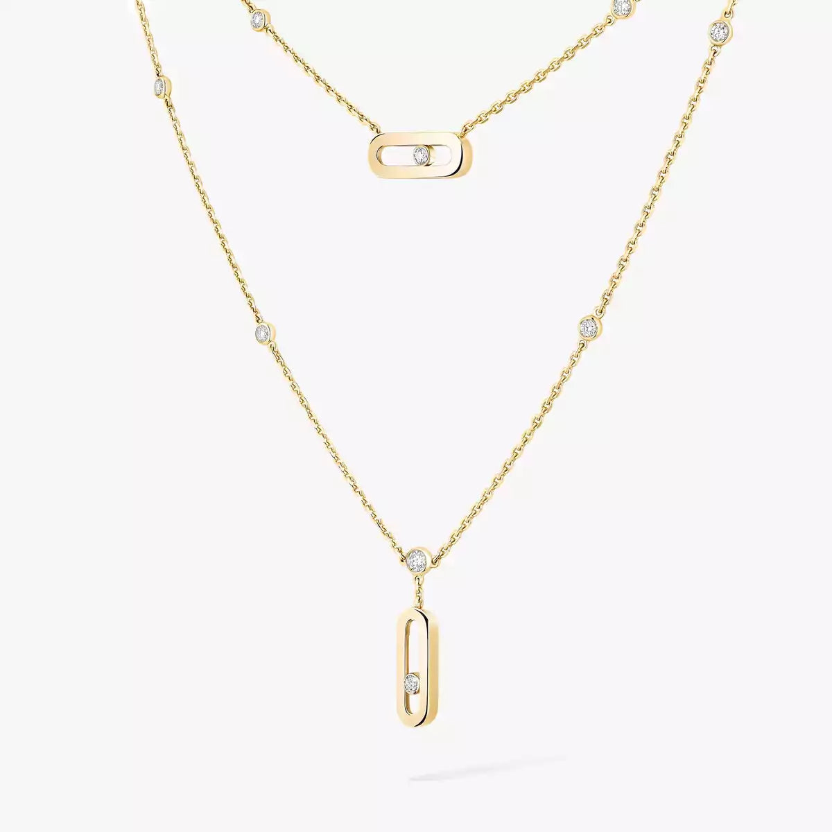[LumiVibe] Move Uno Diamond Necklace