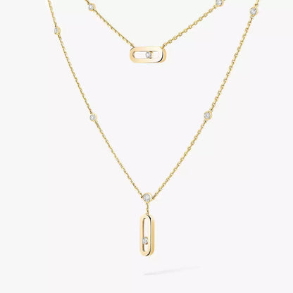 [LumiVibe] Move Uno Diamond Necklace