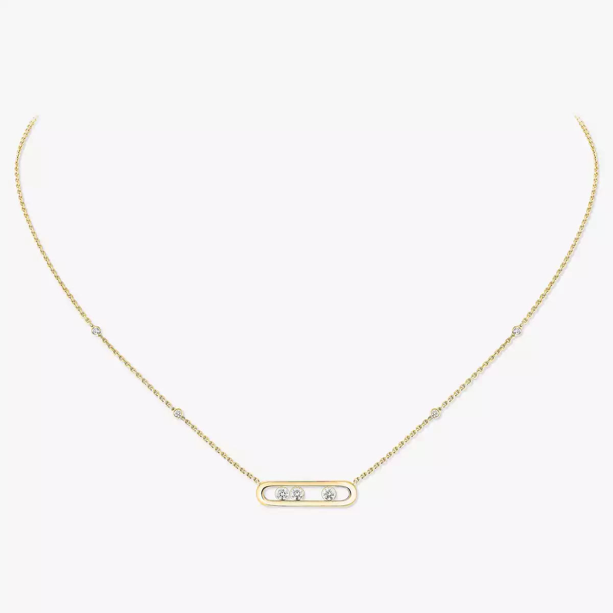 [LumiVibe] Baby Move Gold Diamond Necklace