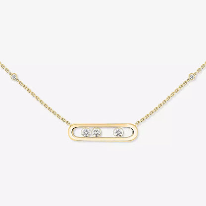 [LumiVibe] Baby Move Gold Diamond Necklace