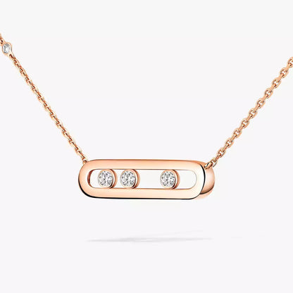 [LumiVibe] Baby Move Gold Diamond Necklace