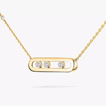 [LumiVibe] Baby Move Gold Diamond Necklace