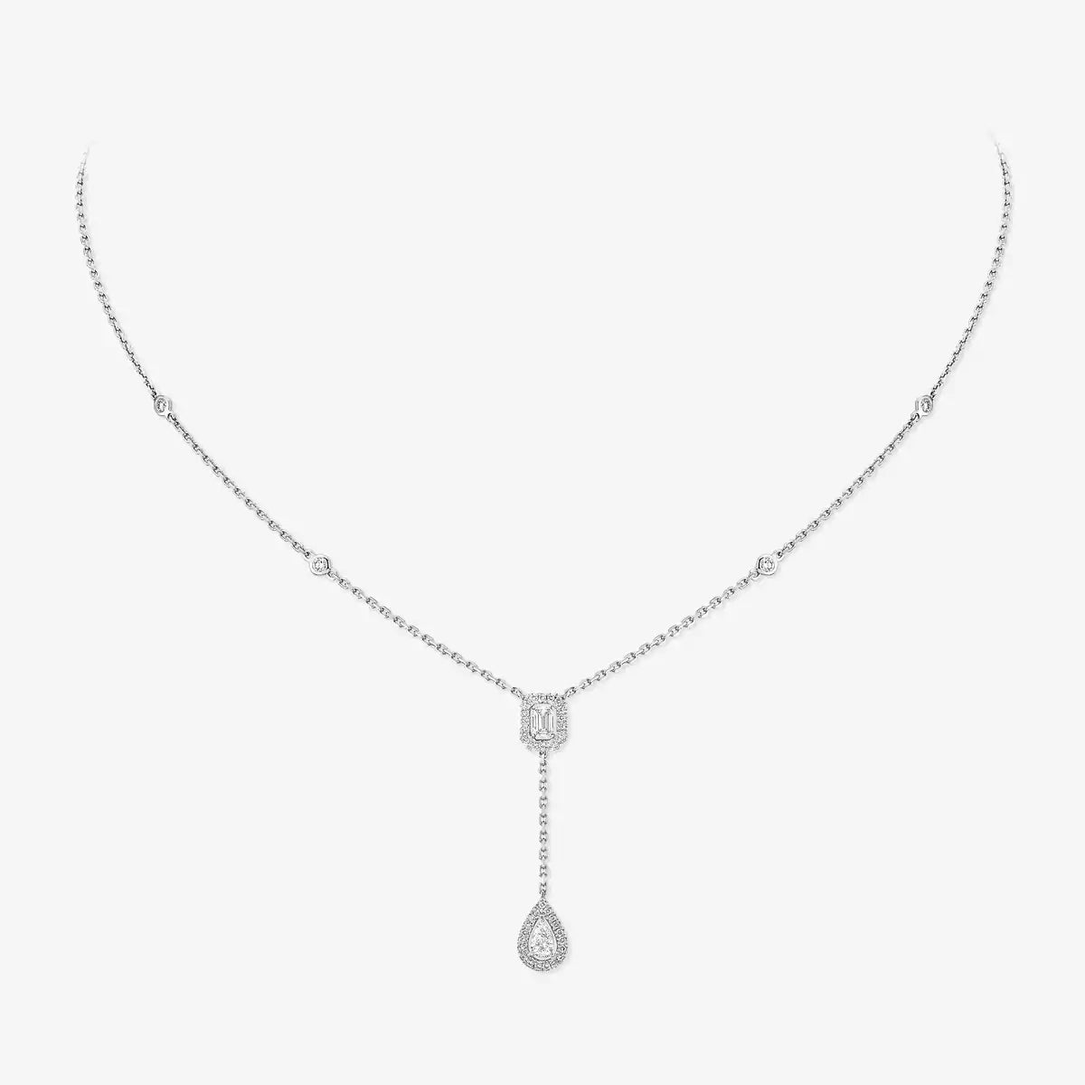 [LumiVibe]Gold Diamond Tie Necklace