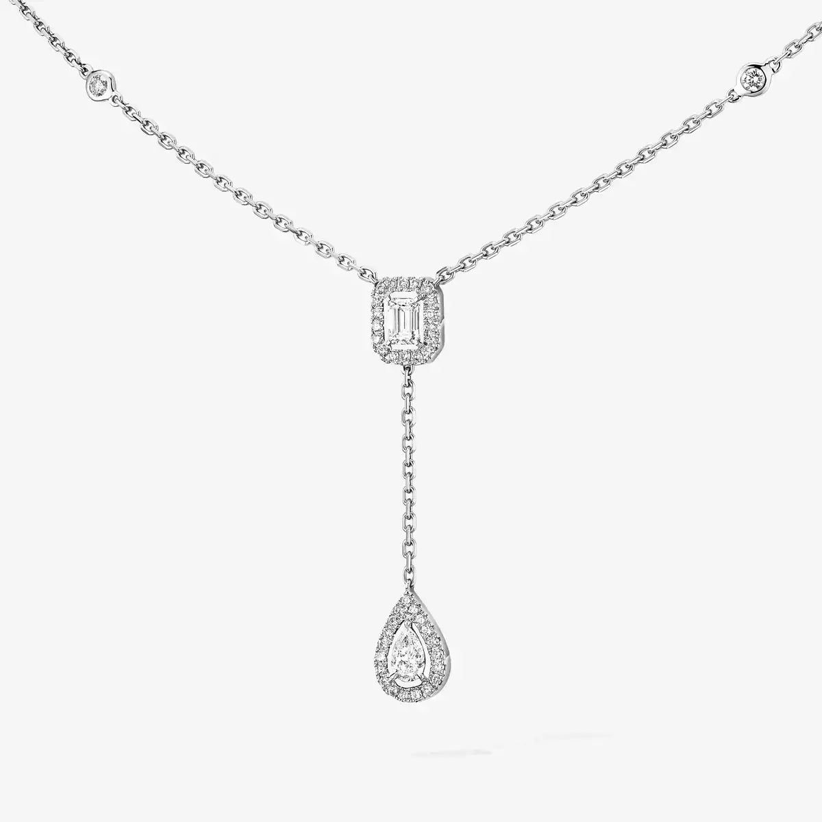 [LumiVibe]Gold Diamond Tie Necklace