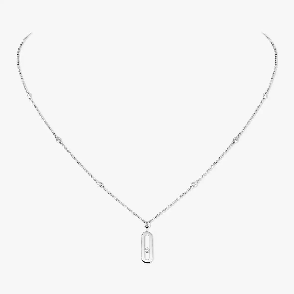 [LumiVibe] Move Uno Gold Diamond Long Necklace